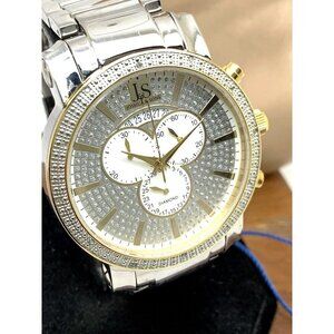Joshua & Sons Men's Watch JS56 Quartz Chronograph Two Tone Stainless Ste…